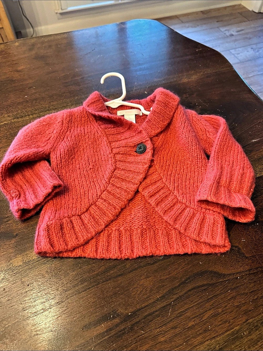 Janie and Jack Red Sweater Girls 3 to 6 Mos Like New